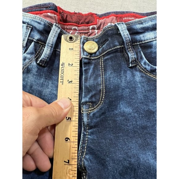 Maxime Cossoguy Jeans Womens 27 Blue Denim Pocketed Belted Zip Ladies 27x33 - Picture 11 of 14